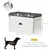PawHut Comedero para Perro 60x30x36 cm Blanco