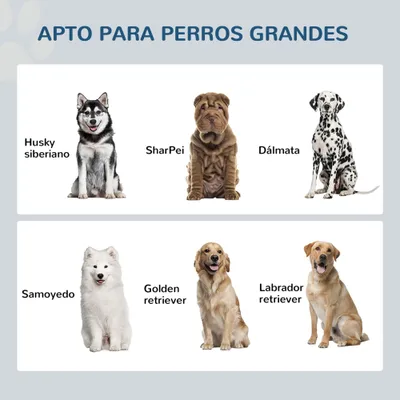 PawHut Comedero para Perro 60x30x36 cm Blanco