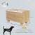 PawHut Comedero para Perro 60x30x35.5 cm Roble PawHut Comedero para Perro 60x30x35.5 cm Roble