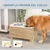PawHut Comedero para Perro 60x30x35.5 cm Roble PawHut Comedero para Perro 60x30x35.5 cm Roble