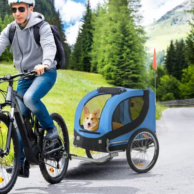 PawHut Remolque Bicicleta de Mascota PawHut Remolque Bicicleta de Mascota