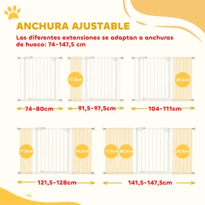 PawHut Barrera de Seguridad