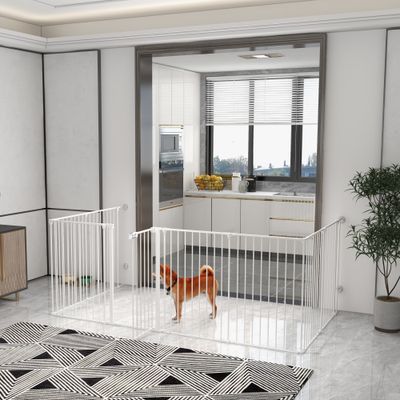 PawHut Parque para Perros 154x154x90 cm Blanco