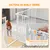 PawHut Parque para Perros 154x154x90 cm Blanco