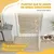 PawHut Barrera para Perro 111.5x5x74.5 cm Blanco