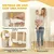 PawHut Barrera para Perro 111.5x5x74.5 cm Blanco