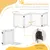 PawHut Barrera Seguridad Perro 204x30x61 cm Blanco PawHut Barrera Seguridad Perro 204x30x61 cm Blanco