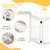 PawHut Barrera Seguridad Perro 204x30x61 cm Blanco PawHut Barrera Seguridad Perro 204x30x61 cm Blanco