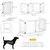 PawHut Barrera Seguridad Perro 204x30x61 cm Blanco PawHut Barrera Seguridad Perro 204x30x61 cm Blanco