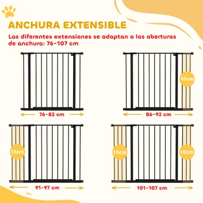 PawHut Barrera de Seguridad