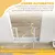 PawHut Barrera Seguridad Perro 97x5x76 cm Blanco