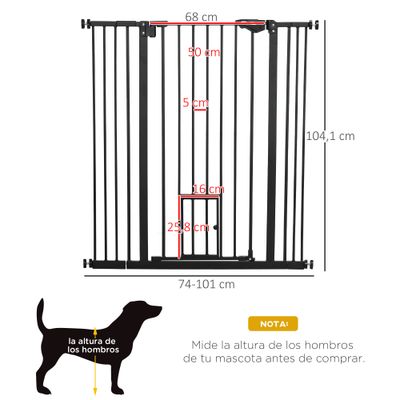 PawHut Barrera de Seguridad