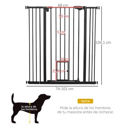PawHut Barrera de Seguridad