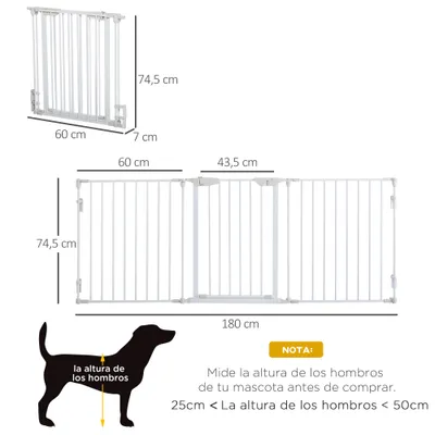 PawHut Barrera de Seguridad
