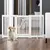 PawHut Barrera para Perro 155x35.5x76 cm Blanco