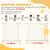 PawHut Barrera Seguridad Mascota 97.5x4x76.2 cm Blanco PawHut Barrera Seguridad Mascota 97.5x4x76.2 cm Blanco