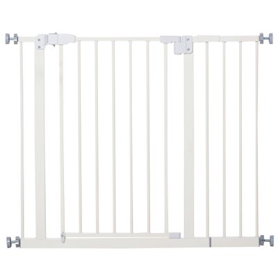 PawHut Barrera Seguridad Mascota 97.5x4x76.2 cm Blanco