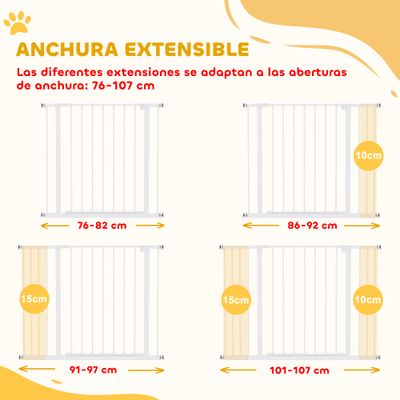 PawHut Barrera de Seguridad