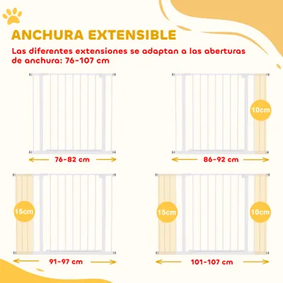 PawHut Barrera de Seguridad PawHut Barrera de Seguridad