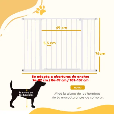PawHut Barrera de Seguridad