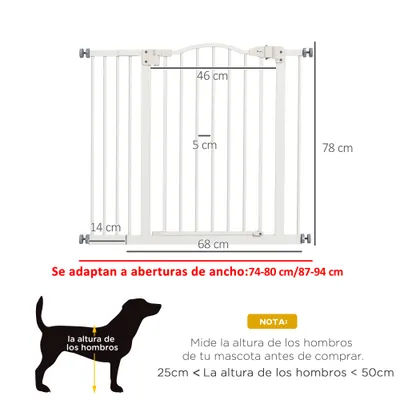 PawHut Barrera de Seguridad