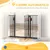 PawHut Barrera Seguridad Perro 105x4x76.2 cm Negro PawHut Barrera Seguridad Perro 105x4x76.2 cm Negro