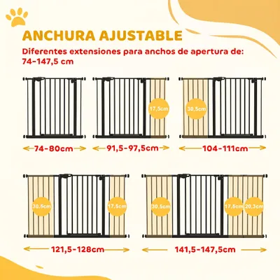 PawHut Barrera de Seguridad