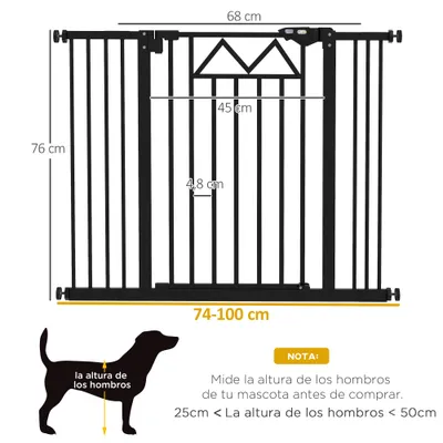 PawHut Barrera de Seguridad