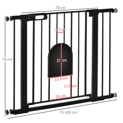 PawHut Barrera de Seguridad
