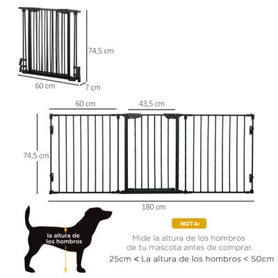 PawHut Barrera de Seguridad