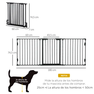 PawHut Barrera de Seguridad PawHut Barrera de Seguridad
