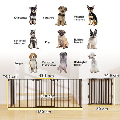 PawHut Barrera de Seguridad