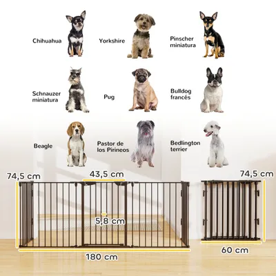 PawHut Barrera de Seguridad