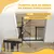 PawHut Barrera de Seguridad 94x2x77 cm Negro PawHut Barrera de Seguridad 94x2x77 cm Negro