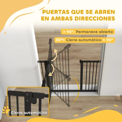PawHut Barrera de Seguridad 94x2x77 cm Negro PawHut Barrera de Seguridad 94x2x77 cm Negro