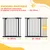 PawHut Barrera de Seguridad 94x2x77 cm Negro PawHut Barrera de Seguridad 94x2x77 cm Negro