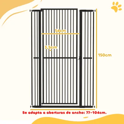 PawHut Barrera de Seguridad PawHut Barrera de Seguridad