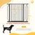 PawHut Barrera de Seguridad 95x1.5x76 cm Negro PawHut Barrera de Seguridad 95x1.5x76 cm Negro