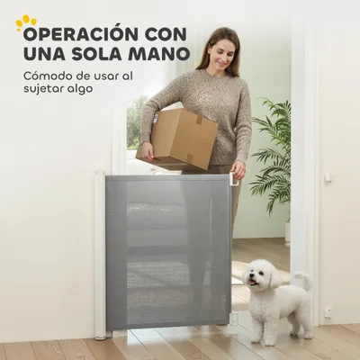 PawHut Barrera de Seguridad 115x5.5x82.5 cm Gris PawHut Barrera de Seguridad 115x5.5x82.5 cm Gris