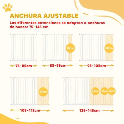 PawHut Barrera de Seguridad PawHut Barrera de Seguridad