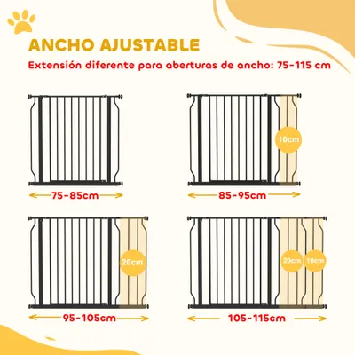 PawHut Barrera de Seguridad