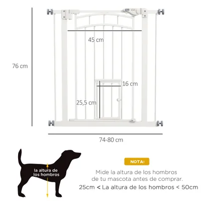 PawHut Barrera de Seguridad