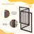 PawHut Barrera de Seguridad 160x1.2x76 cm Café PawHut Barrera de Seguridad 160x1.2x76 cm Café