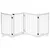 PawHut Barrera para Perro 237.5x36x80 cm Blanco PawHut Barrera para Perro 237.5x36x80 cm Blanco