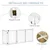 PawHut Barrera para Perro 237.5x36x80 cm Blanco PawHut Barrera para Perro 237.5x36x80 cm Blanco