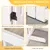 PawHut Barrera para Perro 204x36x75 cm Blanco PawHut Barrera para Perro 204x36x75 cm Blanco