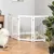 PawHut Barrera para Perro 204x36x75 cm Blanco PawHut Barrera para Perro 204x36x75 cm Blanco