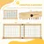PawHut Barrera de Seguridad 180x36x69 cm Madera Natural PawHut Barrera de Seguridad 180x36x69 cm Madera Natural