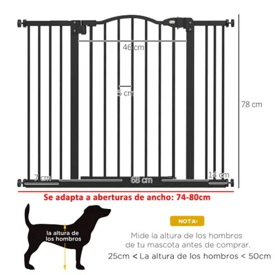 PawHut Barrera de Seguridad