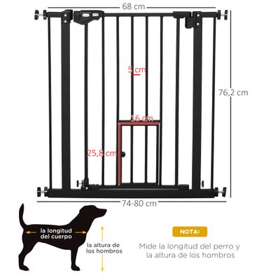 PawHut Barrera de Seguridad